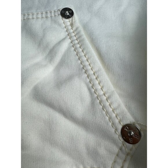 True Religion Mens Unisex Off-White Hoodie Jacket L Cotton Zip-Up NWOT - Picture 13 of 16